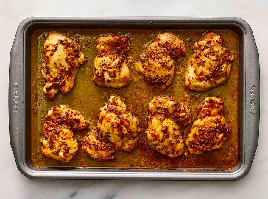 Honey-Glazed Mustard Chicken Thighs