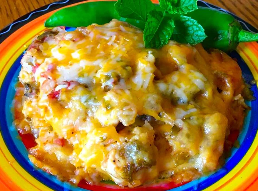 Hatch Chile Enchilada Pie