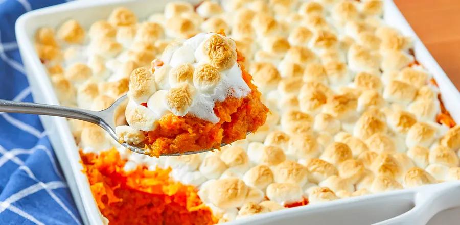 Sweet Potatoes with Marshmallow Topping