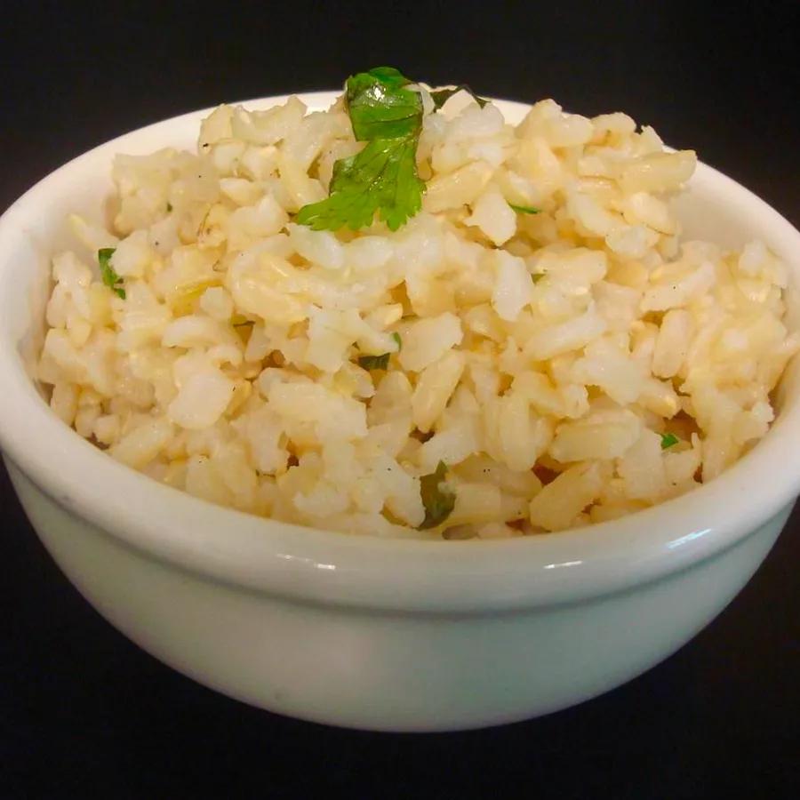 Homemade Chipotle-style Cilantro Lime Brown Rice