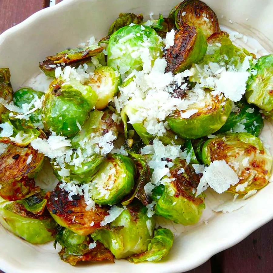 Parmesan-Crusted Brussels Sprouts