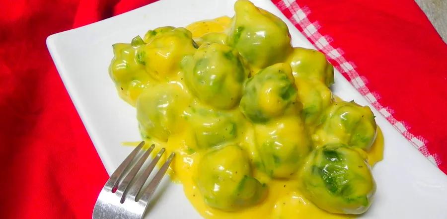 Creamy and Cheesy Brussels Sprouts Delight