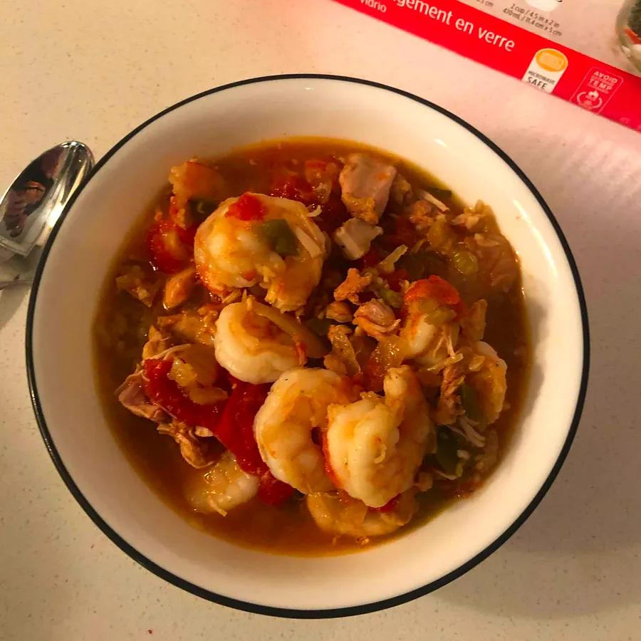 Crockpot Chicken and Shrimp Gumbo