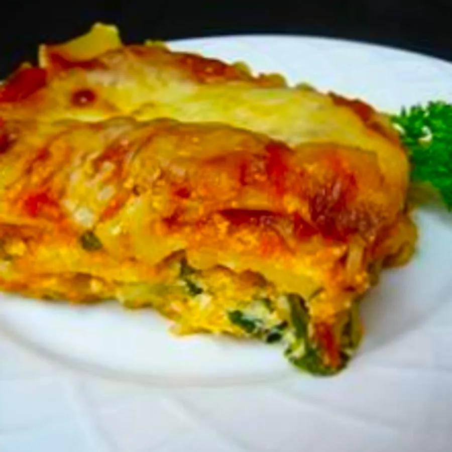 Simple Vegetarian Spinach Lasagna