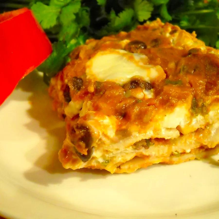 Southwest Black Bean Lasagna