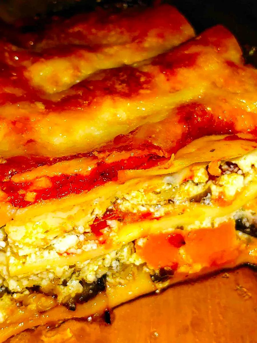 Vegetarian Lasagna with Four Cheeses