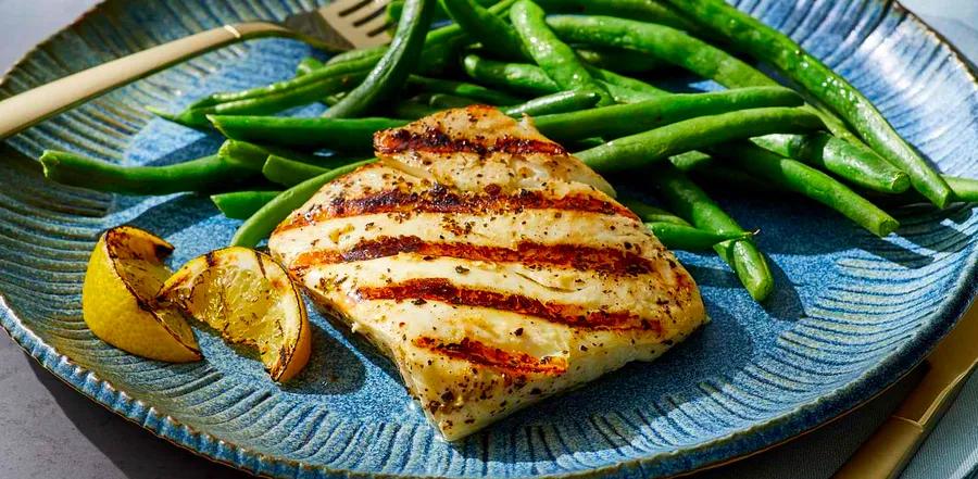 Grilled Fish Steaks