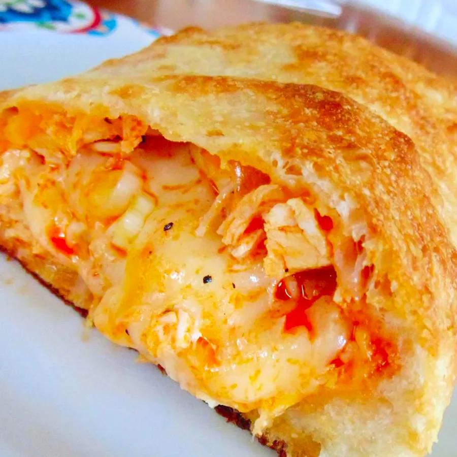 Buffalo Chicken Stuffed Calzone