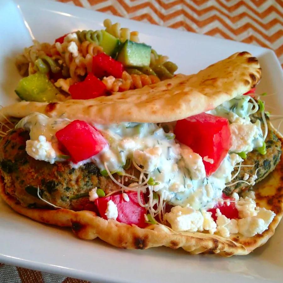 Spinach & Feta Turkey Burgers