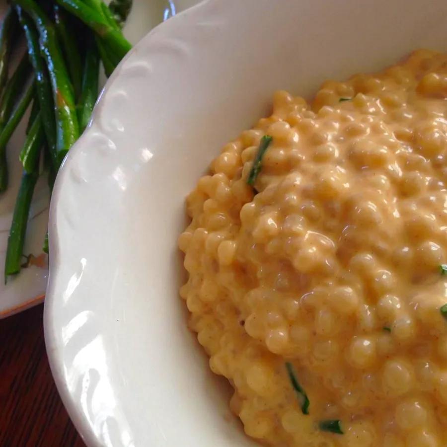 Israeli Couscous Mac and Cheese