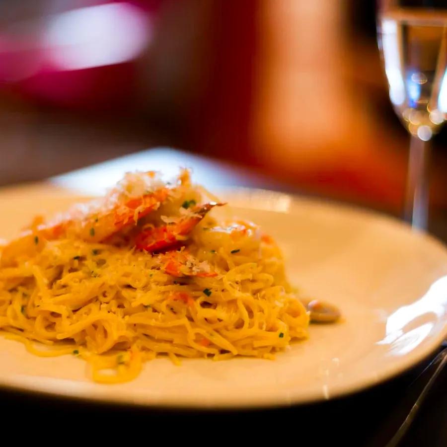 Champagne Shrimp Pasta Delight