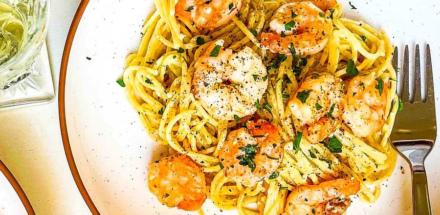 Creamy Shrimp Scampi with Half-and-Half