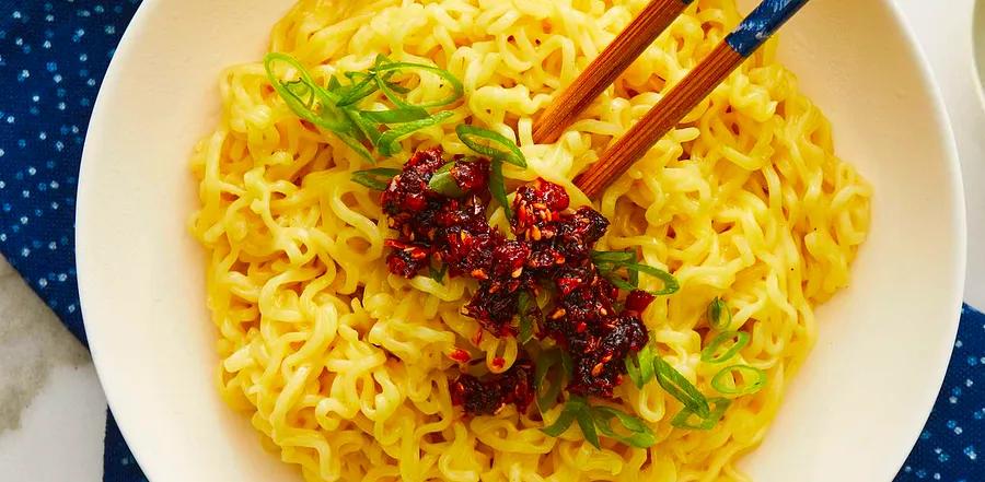 Cheesy Ramen Dish