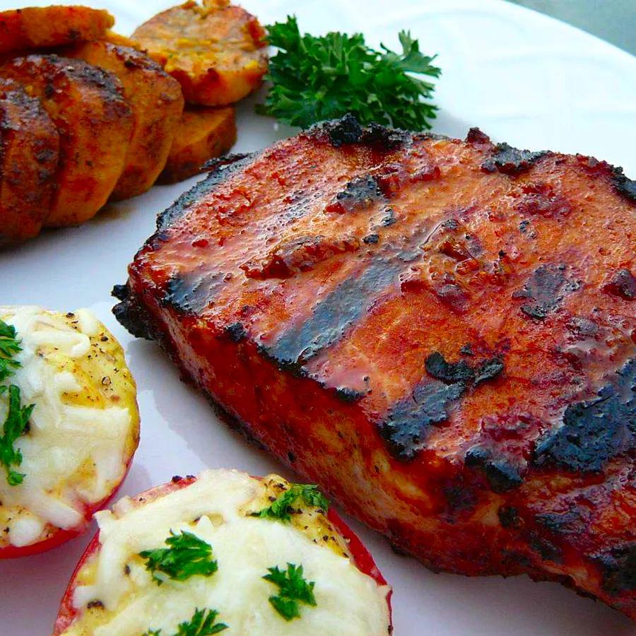 Grilled Smoky Pork Chops