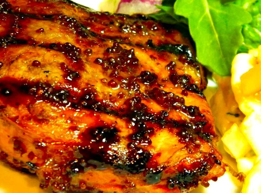 Grilled Dijon Pork Chops