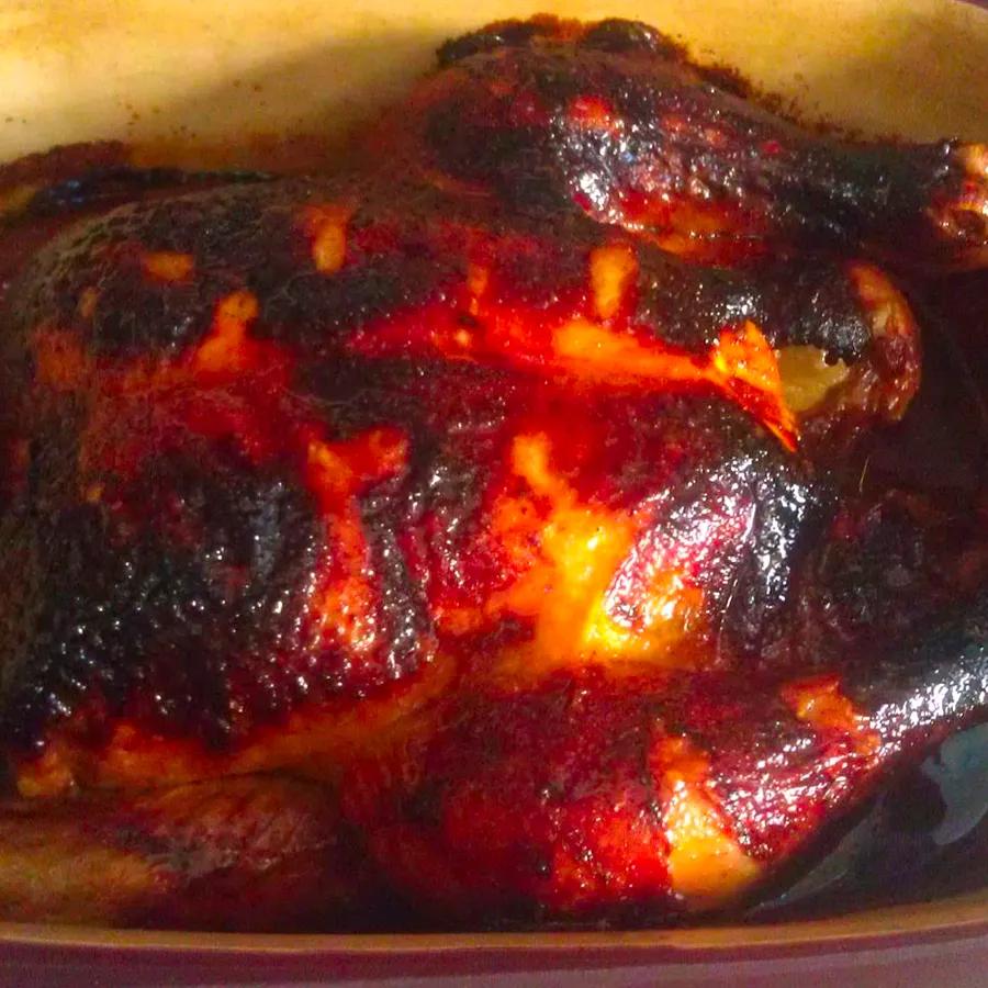 Honey-Glazed Spicy Roasted Chicken