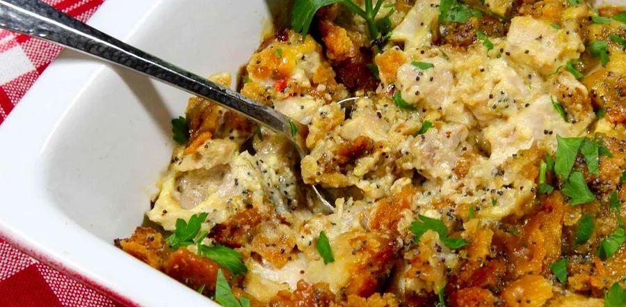 Ladybug's Poppy Seed Chicken Casserole: A creamy, flavorful casserole that’s sure to please any crowd with its savory chicken and crunchy poppy seed topping.