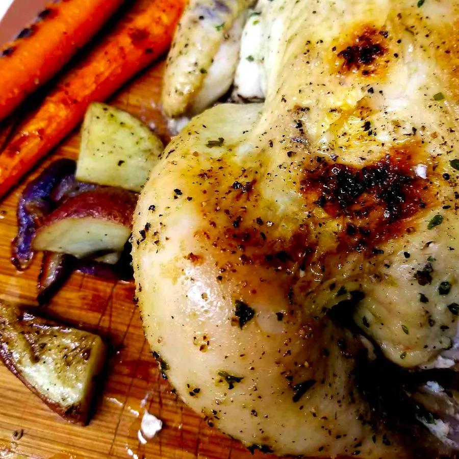 Cheerful Roast Chicken