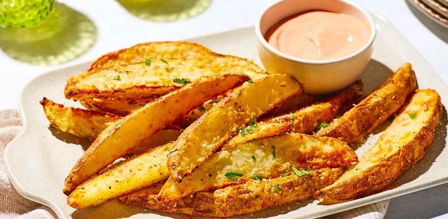 Crispy Baked Seasoned Potato Wedges