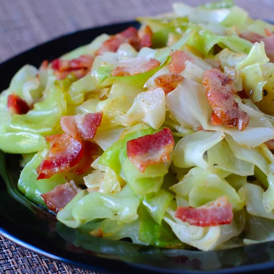 Irish Bacon and Fried Cabbage