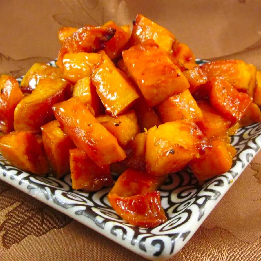 Sweet Potatoes Roasted with Honey