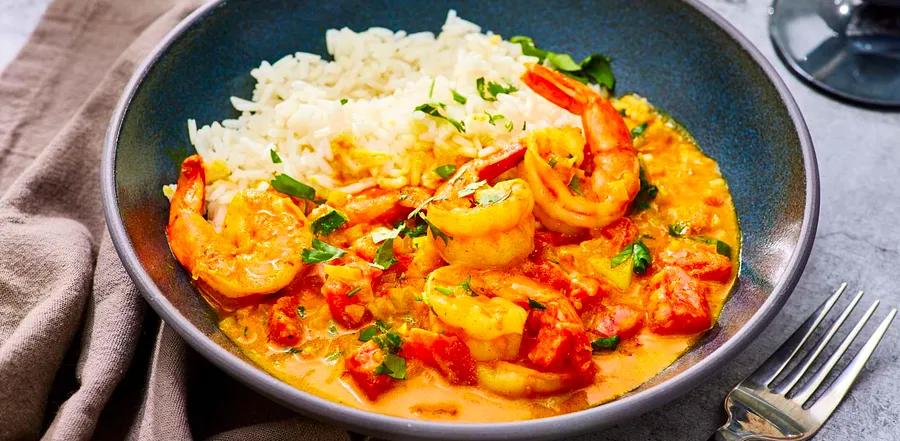 Delicious Indian Shrimp Curry