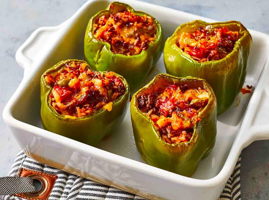 Oven-Baked Stuffed Peppers