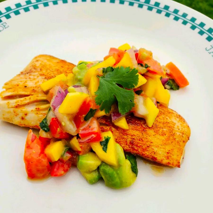 Mahi-Mahi Fish Tacos with Fresh Mango Salsa