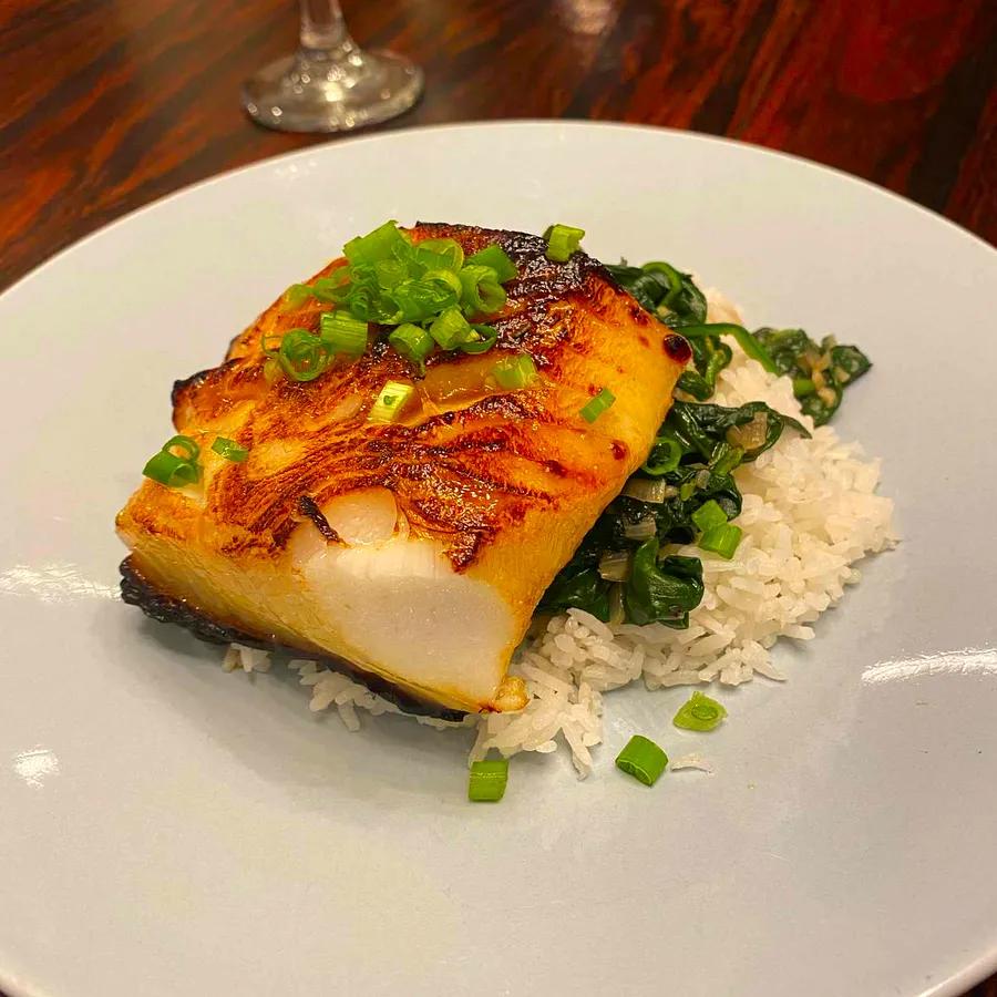 Miso-Soy Glazed Chilean Sea Bass