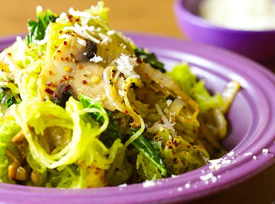 Pesto-Infused Spaghetti Squash