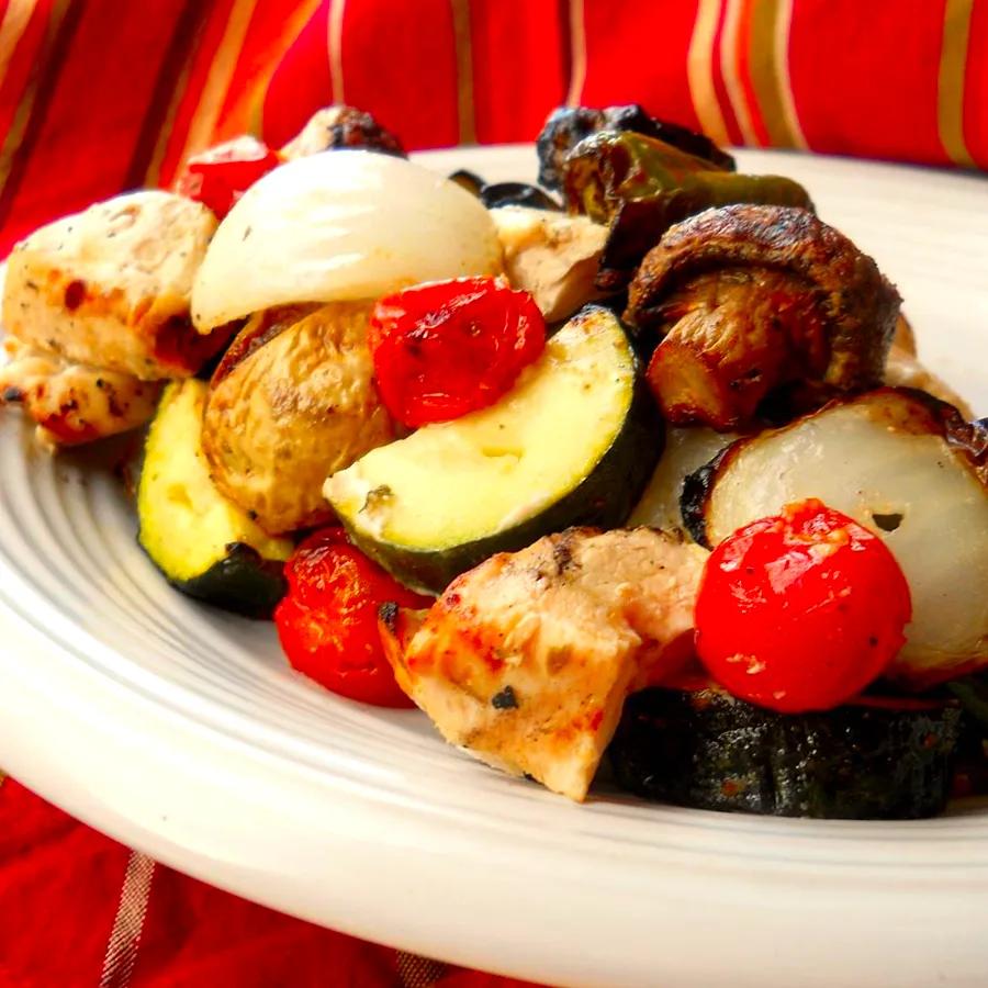 Greek Island Chicken Skewers