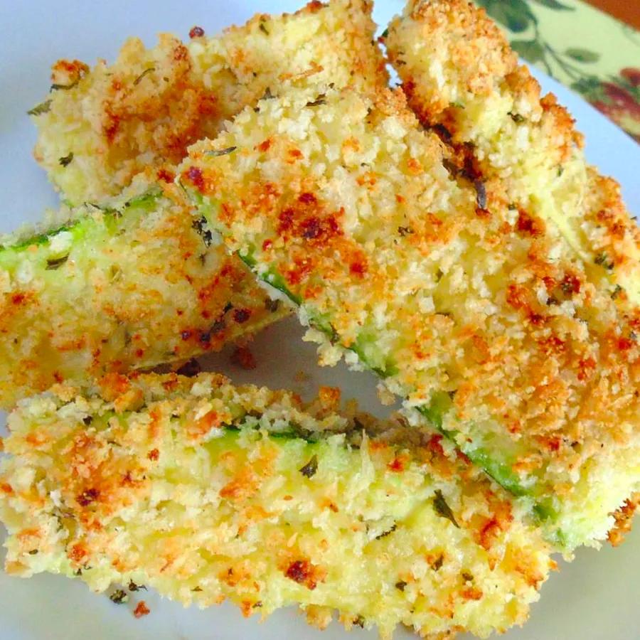 Crispy Baked Zucchini Fries with Panko Coating