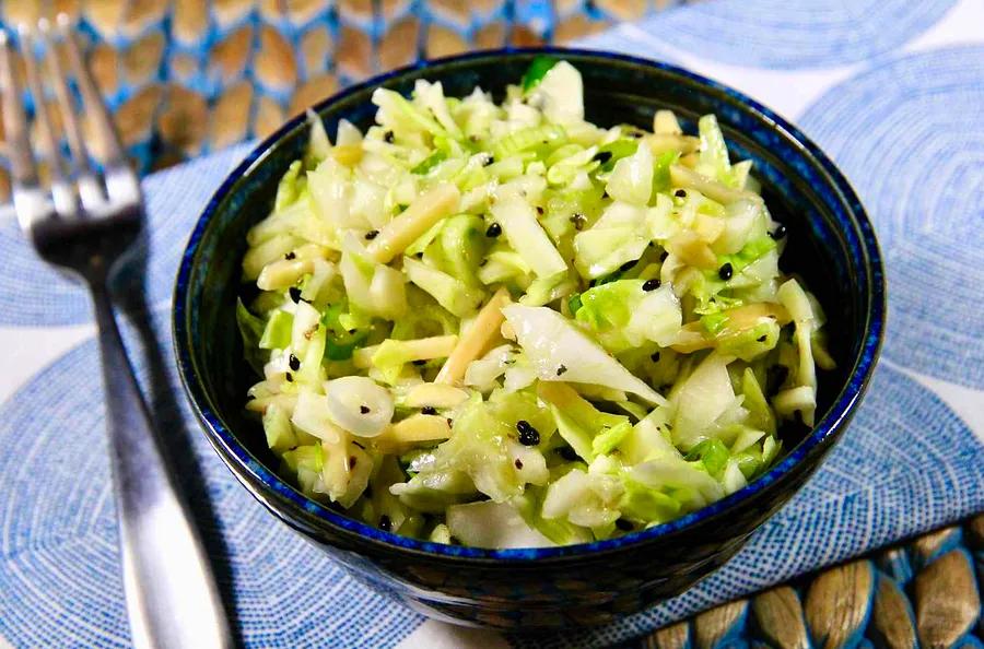 Crispy Japanese-Style Cabbage Salad