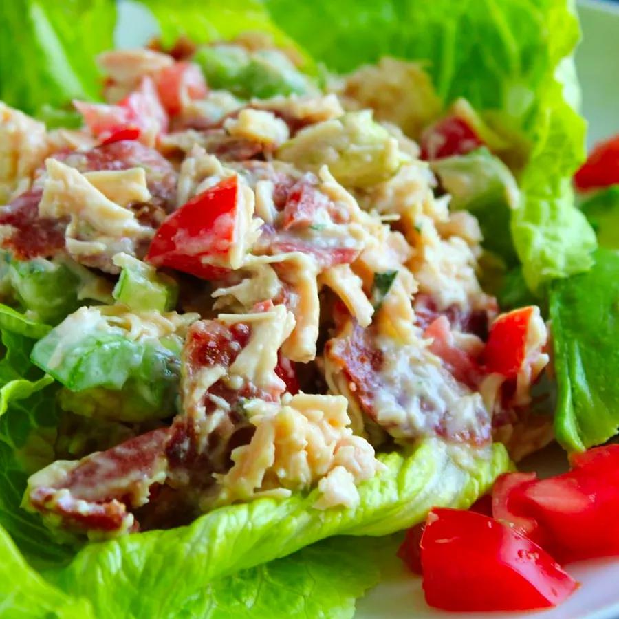 Bacon, Lettuce, and Tomato Chicken Salad