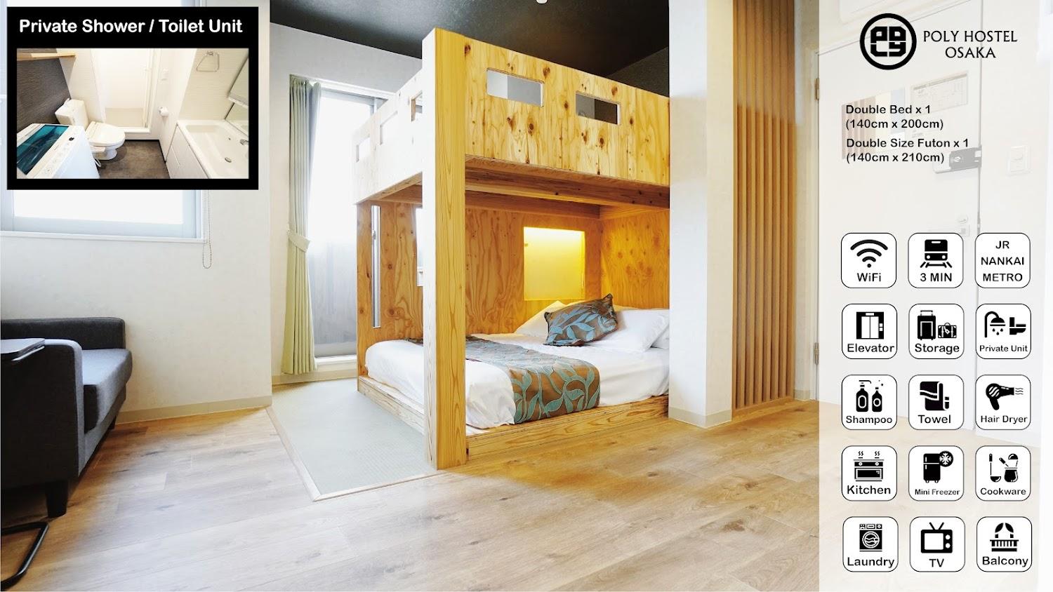 Cover Image for Poly Hostel Osaka