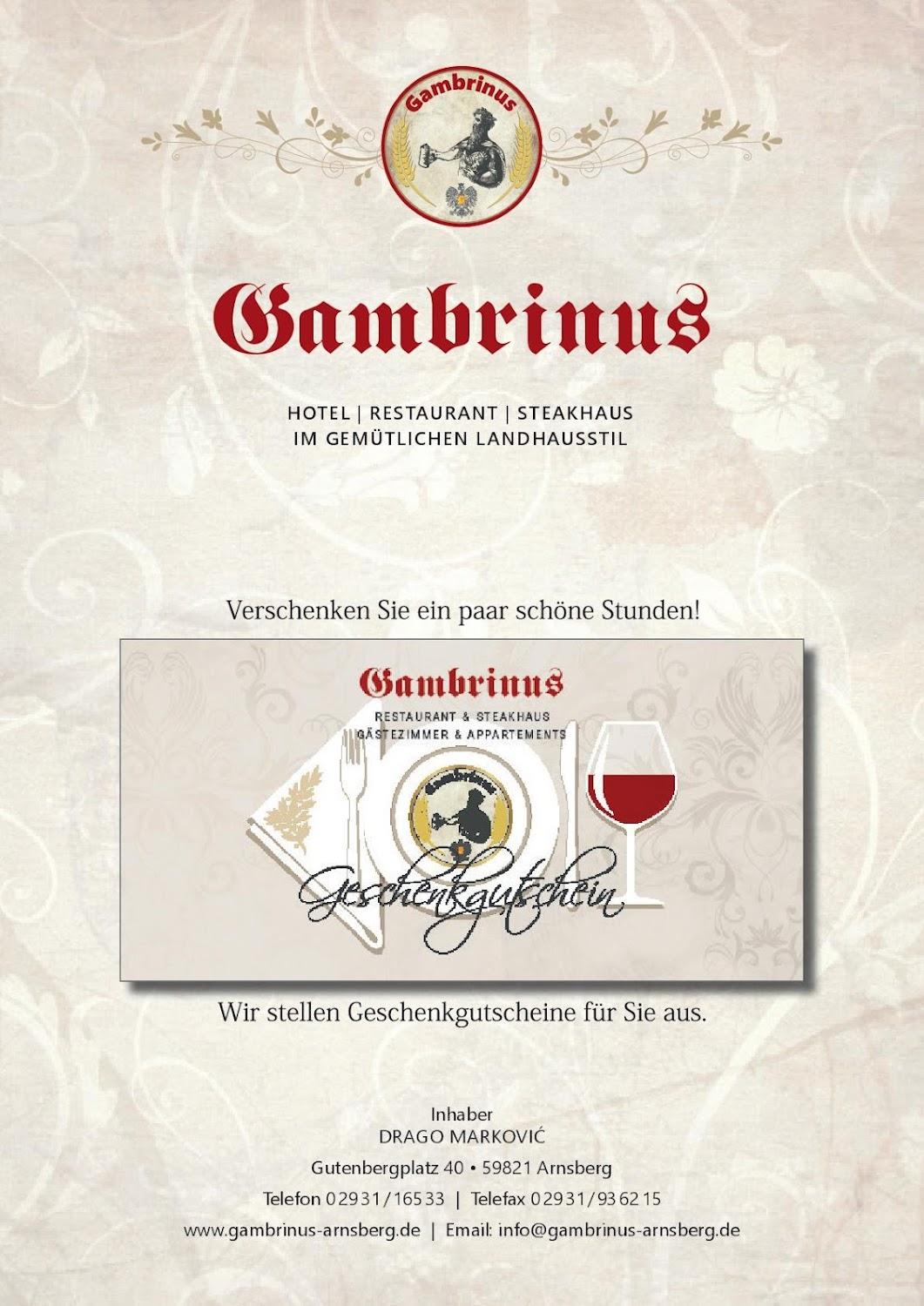 Cover Image for Hotel- Restaurant- Gambrinus