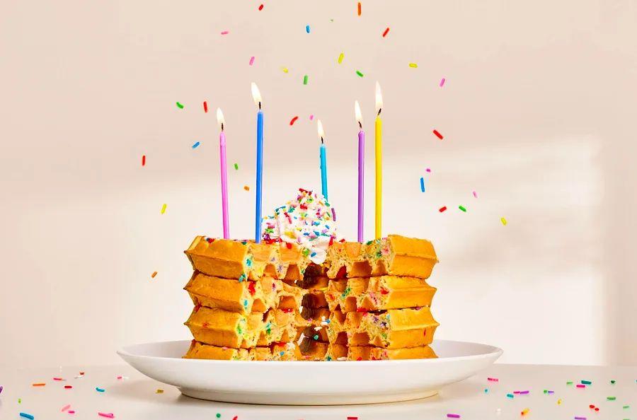 Cover Image for This month, Hampton by Hilton is featuring birthday cake waffles on its menu