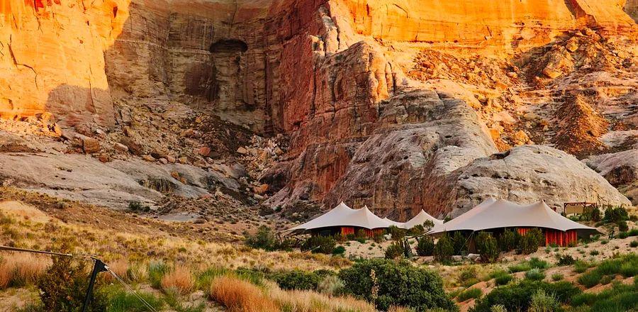 Cover Image for Aman’s Camp Sarika in Utah: Nestled Among 5 National Parks, Favored by Celebrities, and Not Easy to Access