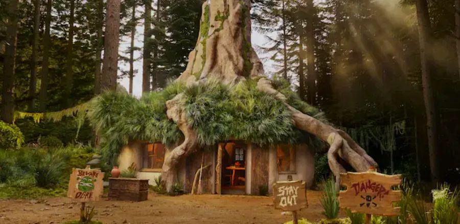 Cover Image for You Can Now Reserve a Stay at Shrek’s Swamp on Airbnb