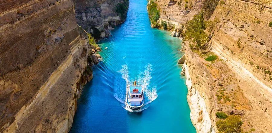 Cover Image for For an Exhilarating Cruise Adventure, Reserve a Voyage Through This Overlooked Canal in Greece