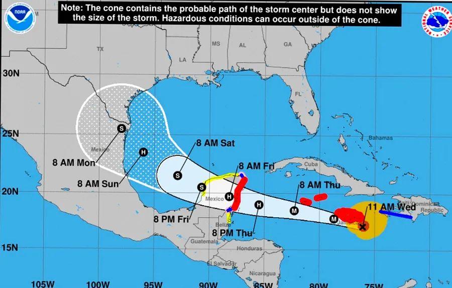 Cover Image for Cruise ships change course due to record-breaking Category 5 hurricane