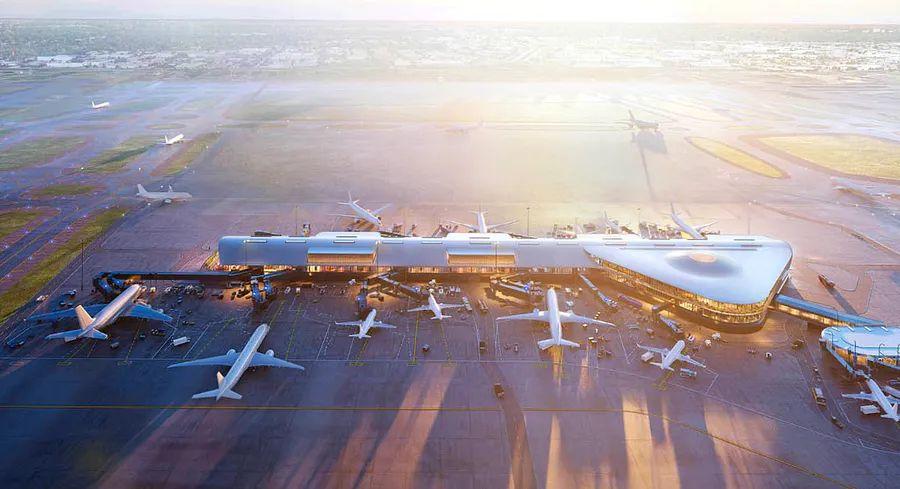 Cover Image for A sneak peek at the new satellite concourse at Chicago O'Hare as construction progresses