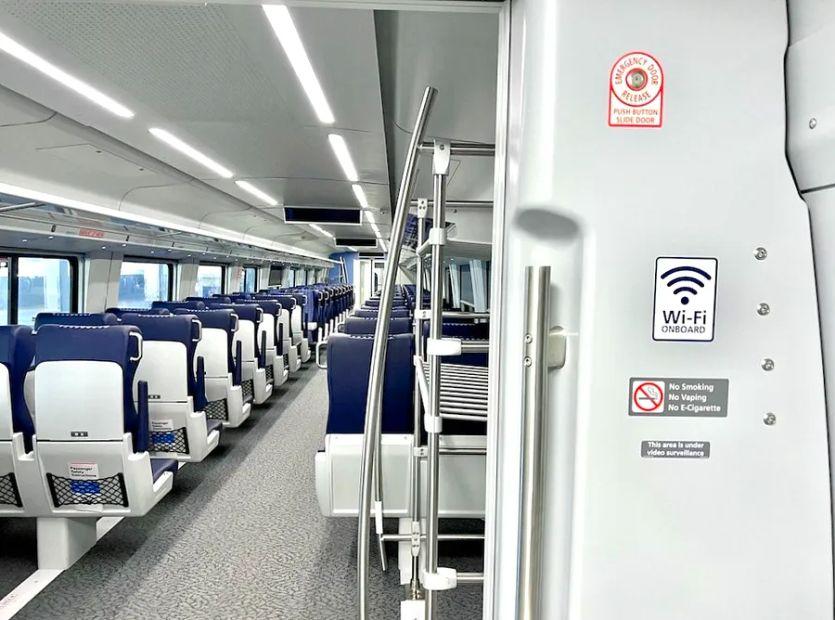 Cover Image for Quicker Wi-Fi, but more compact seats: Here’s a sneak peek at Amtrak’s latest trains.