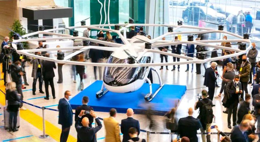 Cover Image for Rome's airport has unveiled its plans to introduce flying taxis.