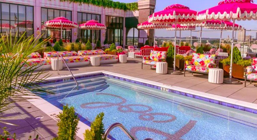 Cover Image for Check out Nashville's brand-new Dolly Parton-inspired rooftop bar.