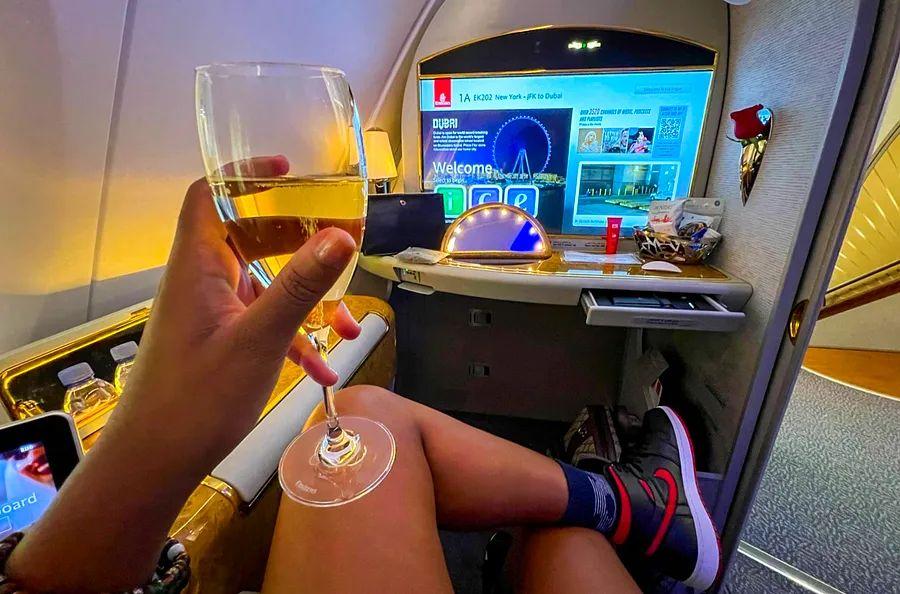 Cover Image for A story of two cabins: Reviewing Emirates' First Class and Economy on a flight from New York to Mauritius