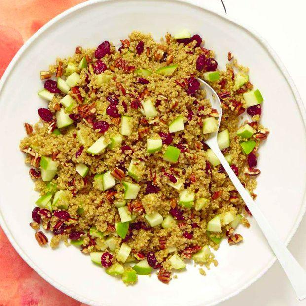 Cover Image for Cranberry, Apple, Pecan, and Quinoa Salad