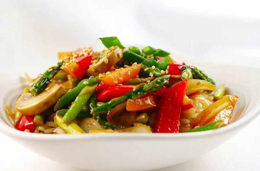 Cover Image for Sesame Stir-Fried Vegetables with Rice