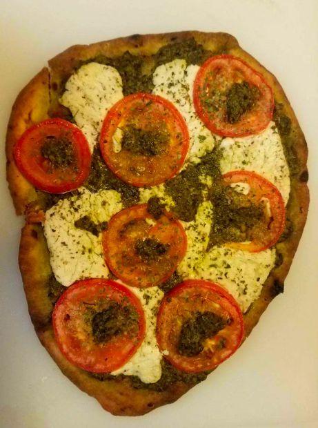 Cover Image for Pesto Arugula and Goat Cheese Pizza