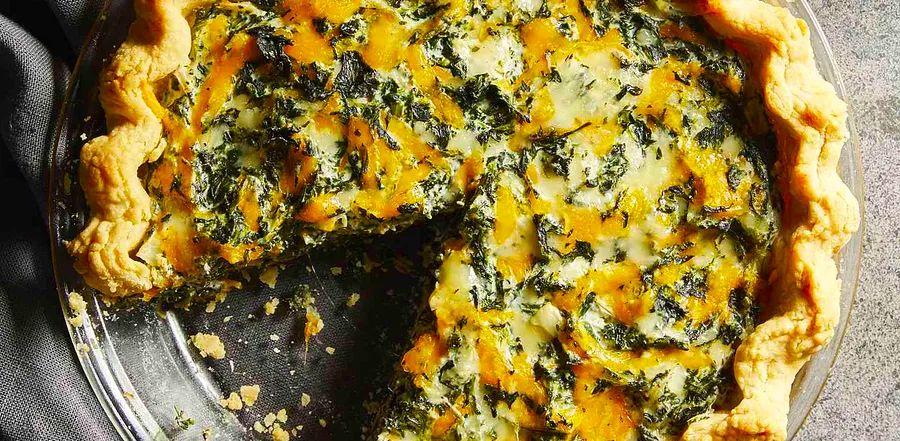 Cover Image for Eggless Spinach and Tofu Quiche